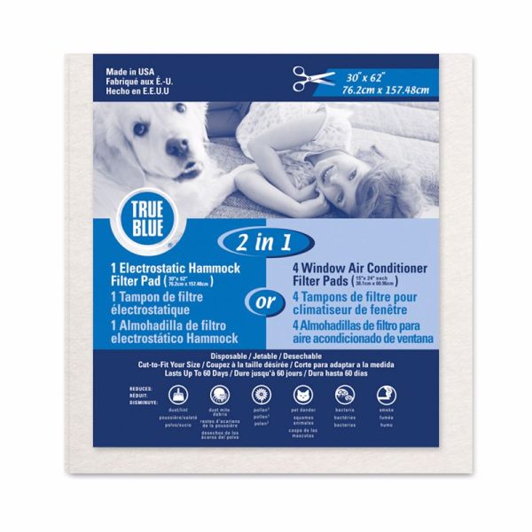 True Blue 30 in. W X 62 in. H X 1 in. D Fiberglass 11 MERV Hammock Filter 1 pk