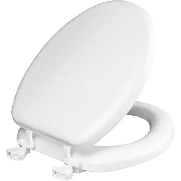 Bemis Elongated White Soft Toilet Seat