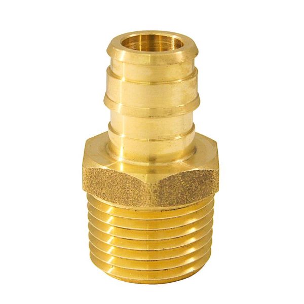 Apollo PEX-A 1/2 in. Expansion PEX in to X 1/2 in. D MPT Brass Adapter
