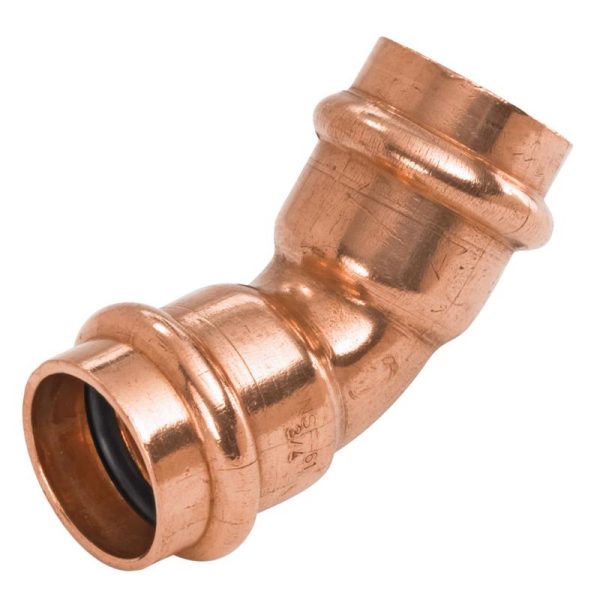 Nibco 1/2 in. Press X 1/2 in. D Press Wrought Copper 45 Degree Elbow 10 pk