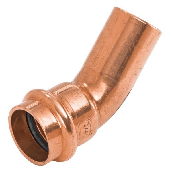 Nibco 1/2 in. FTG X 1/2 in. D Press Wrought Copper 45 Degree Elbow 10 pk