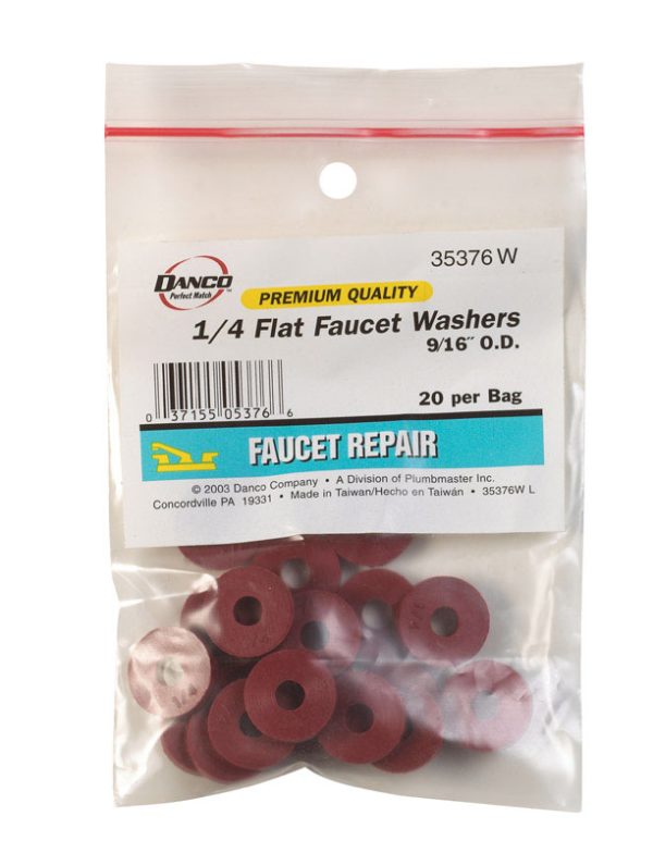 Danco 1/4 in. D Rubber Washer 20 pk