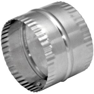 Deflect-O Jordan 3 in. L X 6 in. D Silver/White Aluminum Duct Connector