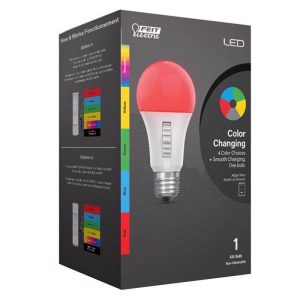 Feit Electric A19 E26 (Medium) Party Bulb Multi-Colored 4.5 Watt Equivalence 1 pk