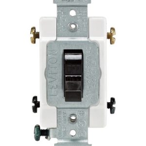 Leviton Commercial 20 amps Toggle Switch Brown 1 pk