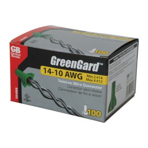 Gardner Bender GreenGard 14-10 Ga. Copper Wire Wire Connector Green 100 pk