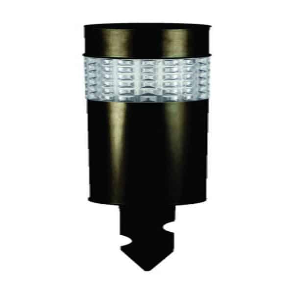 Living Accents Black Solar Powered LED Bollard Light 1 pk