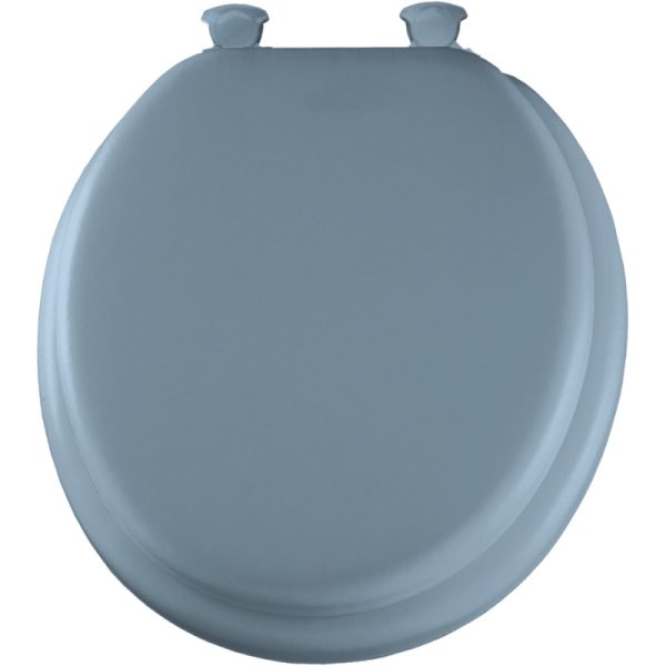 Bemis Round Sky Blue Soft Toilet Seat - PaintPlace New York