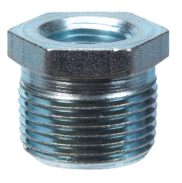 Billco Corporation 1/2 in. MPT X 3/8 in. D MPT Galvanized Hex Bushing
