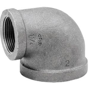 Anvil 1 in. FPT X 3/4 in. D FPT Galvanized Malleable Iron Elbow