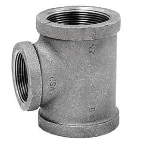 Anvil 1 in. FPT X 1 in. D FPT 3/4 in. D FPT Galvanized Malleable Iron Reducing Tee