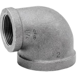 Anvil 3/4 in. FPT X 1/2 in. D FPT Black Malleable Iron Elbow