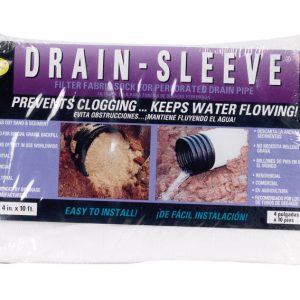 Carriff Corp Drain Sleeve 4 in. D X 10 ft. L Polyester Filter Fabric Sock