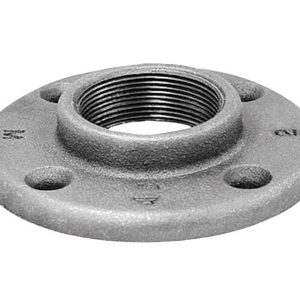 Anvil 1-1/4 in. FPT Black Malleable Iron Floor Flange