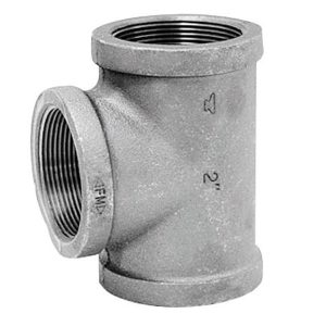 Anvil 1/2 in. FPT X 1/2 in. D FPT Black Malleable Iron Reducing Tee