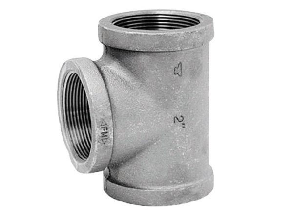 Anvil 3/4 in. FPT X 3/4 in. D FPT Black Malleable Iron Reducing Tee