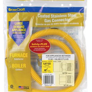BrassCraft ProCoat 5/8 in. 3/4 in. D Stainless Steel Connector 48 in. L
