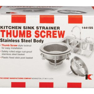Keeney 3-1/2 in. D Stainless Steel Basket Strainer Assembly