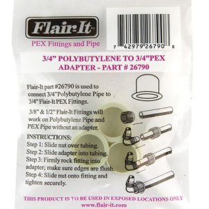 Flair-It 3/4 in. PEX X 3/4 in. D PEX Polybutylene Pipe Adapter