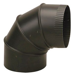 Imperial 3 in. D X 3 in. D Adjustable 90 deg Steel Stove Pipe Elbow