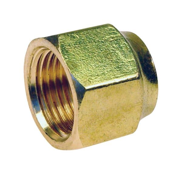 JMF Company 5/8 in. Flare X 3/8 in. D CTS Brass Forged Flare Nut