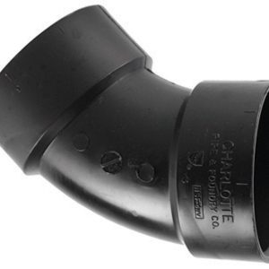 Charlotte Pipe 1-1/2 in. Hub X 1-1/2 in. D Hub ABS 45 Degree Elbow
