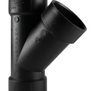 Charlotte Pipe 3 in. Hub X 3 in. D Hub ABS Wye
