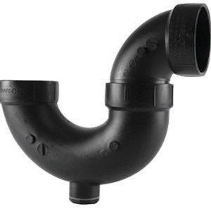 Charlotte Pipe 1-1/2 in. Hub X 1-1/2 in. D Hub ABS P-Trap