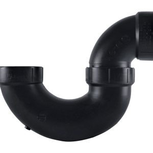 Charlotte Pipe 1-1/2 in. Hub X 1-1/2 in. D Hub ABS P-Trap