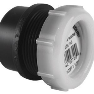 Charlotte Pipe 1-1/2 in. Spigot X 1-1/2 in. D Slip ABS Trap Adapter