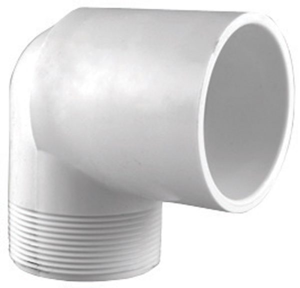 Charlotte Pipe Schedule 40 1-1/2 in. Slip X 1-1/2 in. D MPT PVC 90 Degree Street Elbow