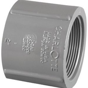 Charlotte Pipe Schedule 80 1 in. FPT X 1 in. D FPT PVC Coupling