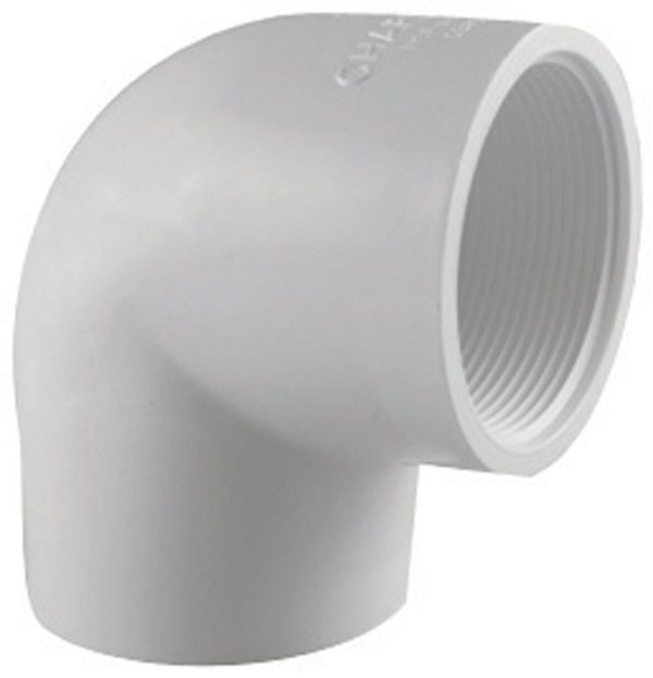 Charlotte Pipe Schedule 40 1-1/2 in. Slip X 1-1/2 in. D FPT PVC Elbow