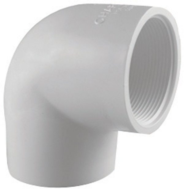 Charlotte Pipe Schedule 40 2 in. Slip X 2 in. D FPT PVC Elbow