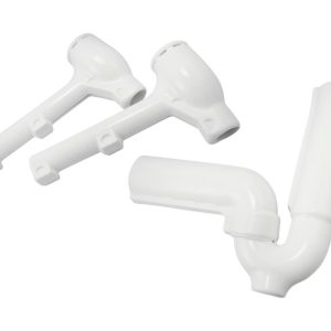 Keeney Satin White Safety Guard Kit Polyurethane 6 in. H X 7 in. L