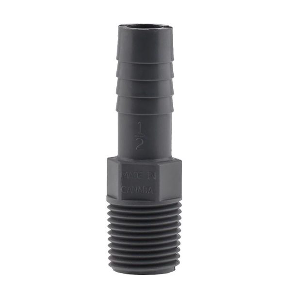 Boshart Industries 1/2 in. MPT in. X 1/2 in. D Insert Polypropylene Male Adapter