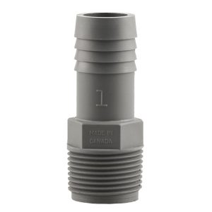 Boshart Industries 1 in. MPT in. X 1 in. D Insert Polypropylene Male Adapter
