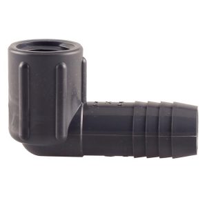 Boshart Industries 3/4 in. Insert in. X 1/2 in. D FPT Polypropylene 90 Degree Reducing Elbow