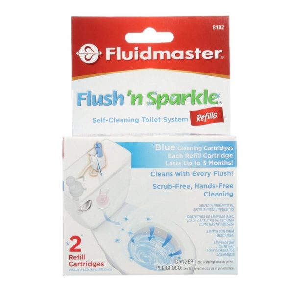 Fluidmaster Flush N' Sparkle No Scent Continuous Toilet Cleaning System Refill 2 oz Liquid