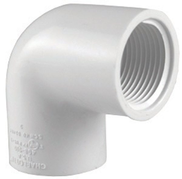 Charlotte Pipe Schedule 40 1-1/2 in. FPT X 1-1/2 in. D FPT PVC Elbow