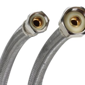 Fluidmaster 3/8 in. Compression X 1/2 in. D FIP 9 in. Brass Supply Line