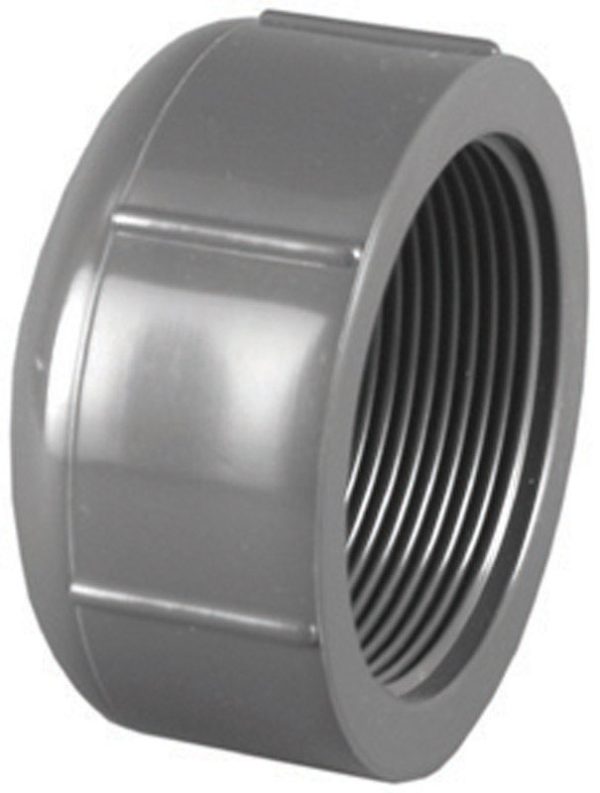 Charlotte Pipe Schedule 80 1/2 in. FPT X 1/2 in. D FPT PVC Threaded Cap