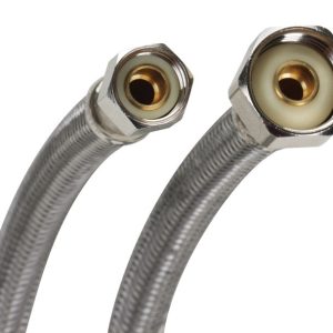 Fluidmaster 3/8 in. Compression X 1/2 in. D FIP 20 in. Braided Stainless Steel Supply Line
