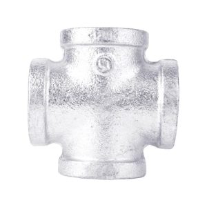 STZ Industries 1 in. FIP each X 1 in. D FIP Galvanized Malleable Iron Cross
