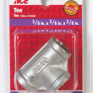 Smith-Cooper 3/8 in. FPT X 3/8 in. D FPT Stainless Steel Tee