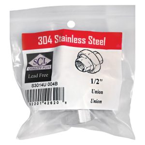 Smith-Cooper 1/2 in. FPT X 1/2 in. D FPT Stainless Steel Union