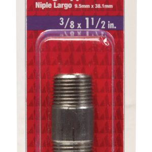 Smith-Cooper 3/8 in. MPT Stainless Steel 1-1/2 in. L Nipple