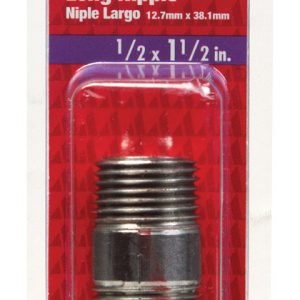 Smith-Cooper 1/2 in. MPT Stainless Steel 1-1/2 in. L Nipple