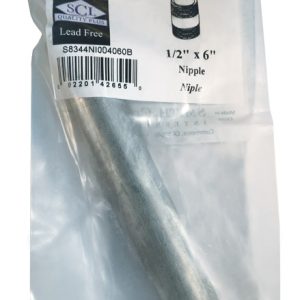 Smith-Cooper 1/2 in. MPT Stainless Steel 6 in. L Nipple