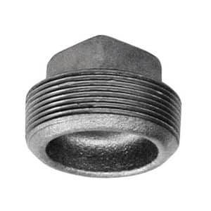 Anvil 2 in. MPT Black Malleable Iron Plug